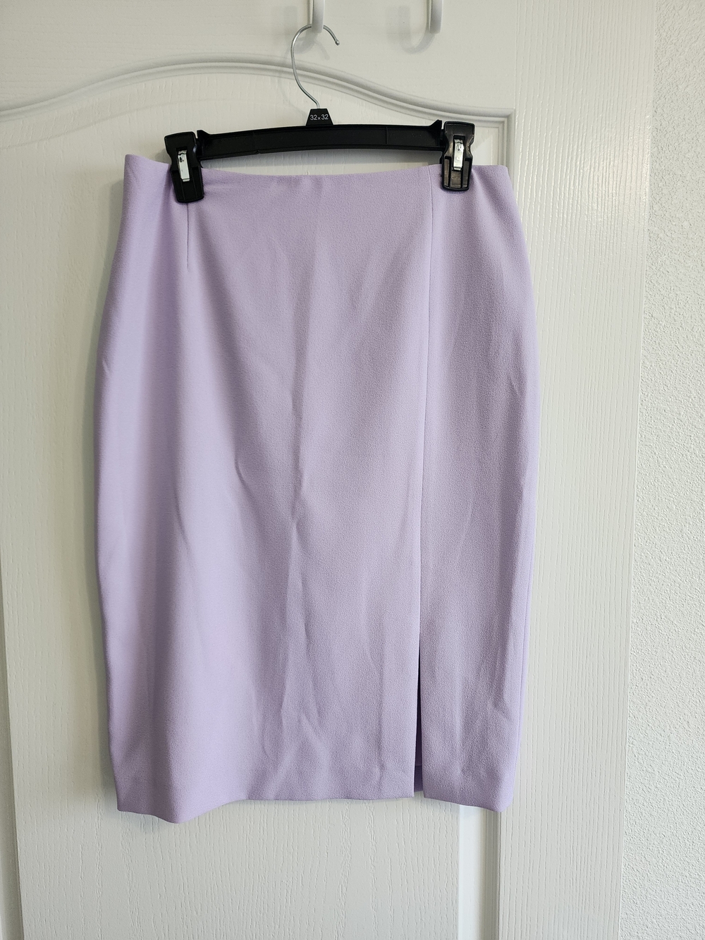 Tahari ASL Lavender Pencil Skirt with Front Slit
